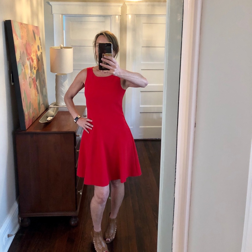 Red Ann Taylor LOFT Dress
